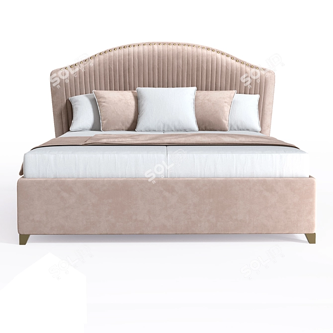 Elegant Annabelle Bed 3D model image 5