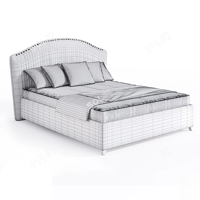 Elegant Annabelle Bed 3D model image 6