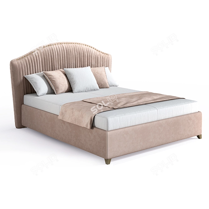 Elegant Annabelle Bed 3D model image 8