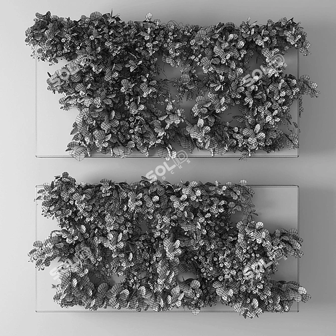 Poly Vertical Garden Kit 3D model image 2