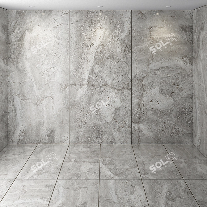 Luxurious Marble Slab 3D model image 1