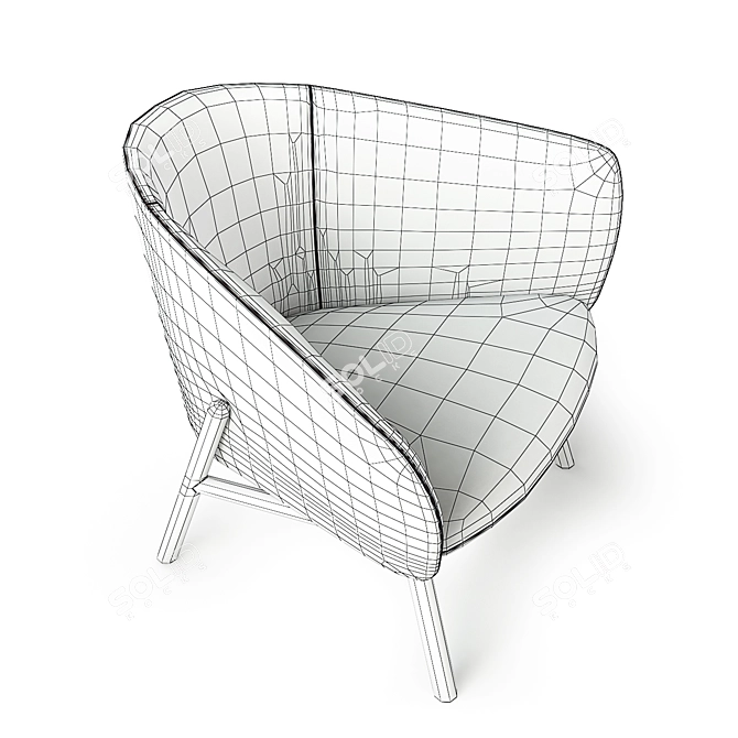 Elegant and Versatile: Kristalia Tuile 3D model image 3