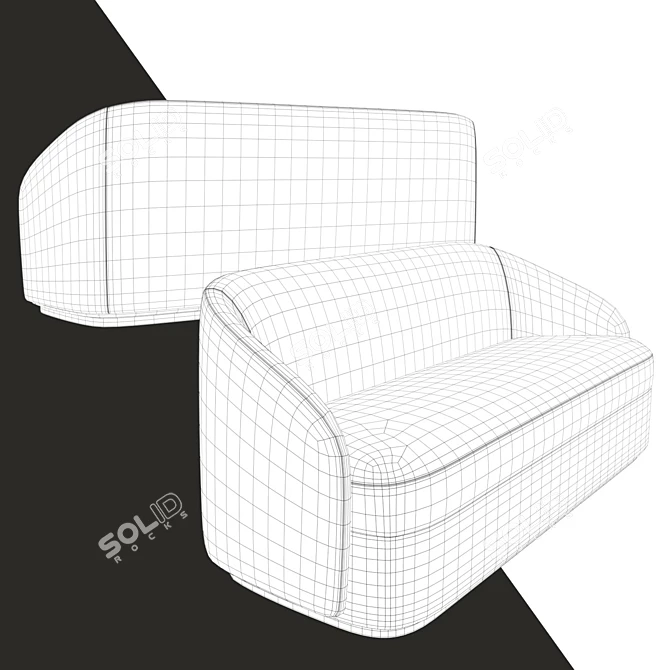 CORSASTYLE Sofa Sia: Comfortable Elegance 3D model image 2