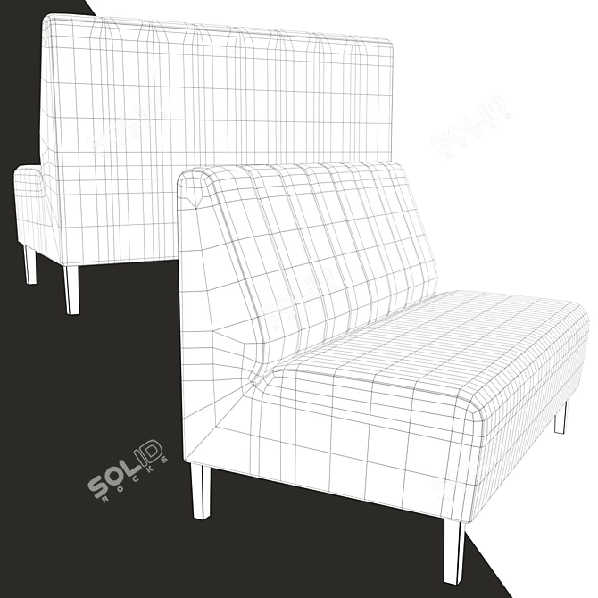 City Sofa: Sleek Design, Multiple Colors 3D model image 2