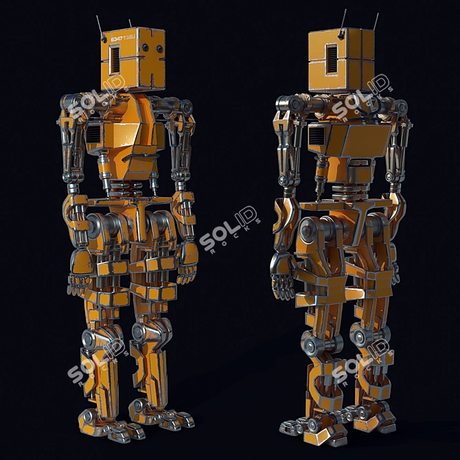 Advanced RoboDesign: High-Poly, Smooth & Textured 3D model image 1