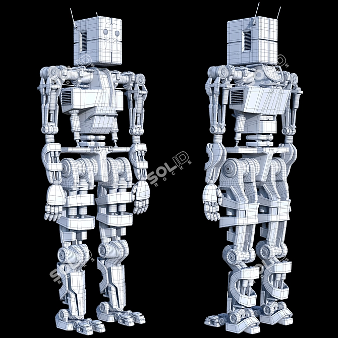 Advanced RoboDesign: High-Poly, Smooth & Textured 3D model image 3