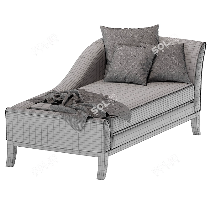 Swansea Ottoman: Elegant and Functional 3D model image 3