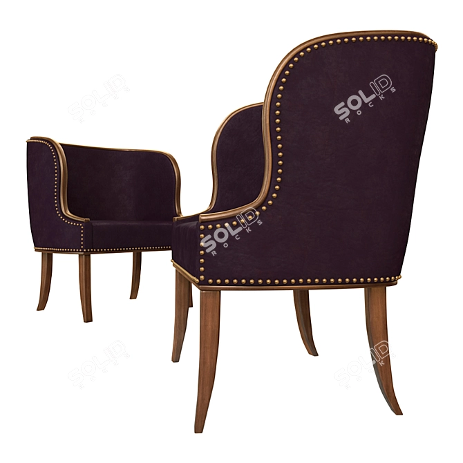 Cozy Comfy Lounge Chair 3D model image 2