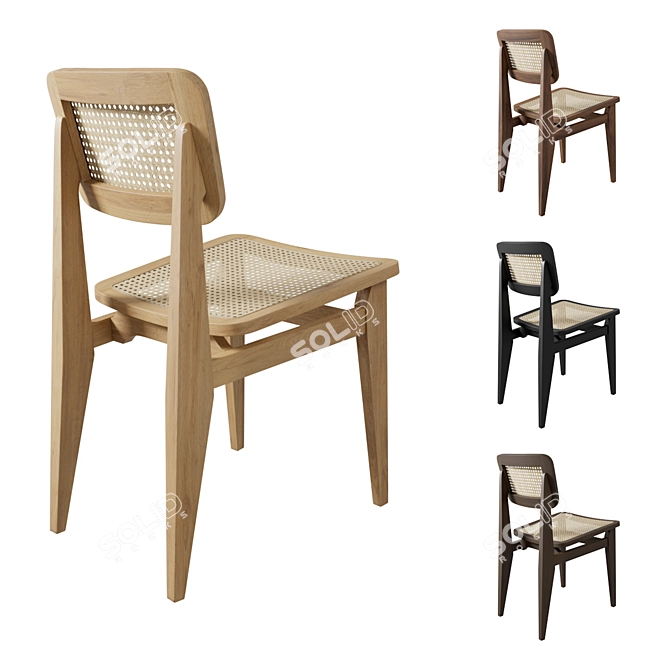 Gubi C Chair: Timeless Elegance 3D model image 2