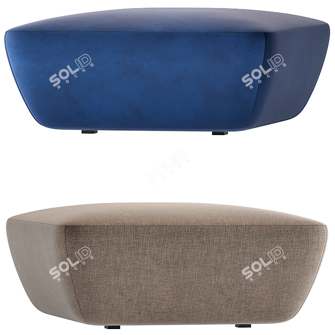 Modern SOHO Puff Ottoman 3D model image 1