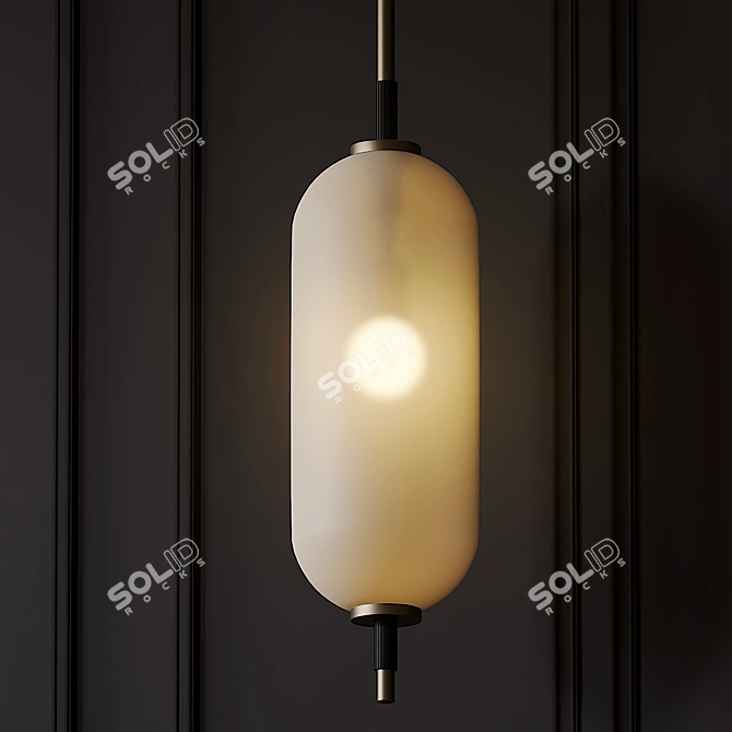 Elegant Pierce Pendant: Illuminate Your Space 3D model image 2