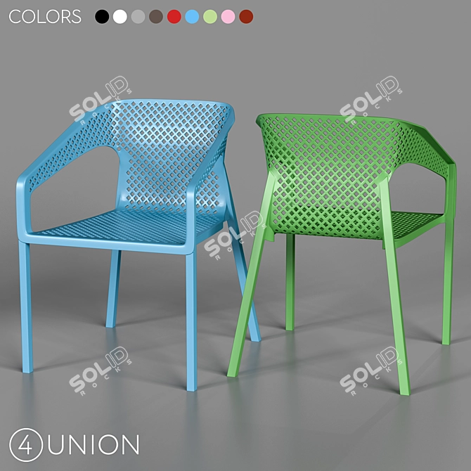 Stylish BC-8313 Chairs: Perfect for Any Space 3D model image 1