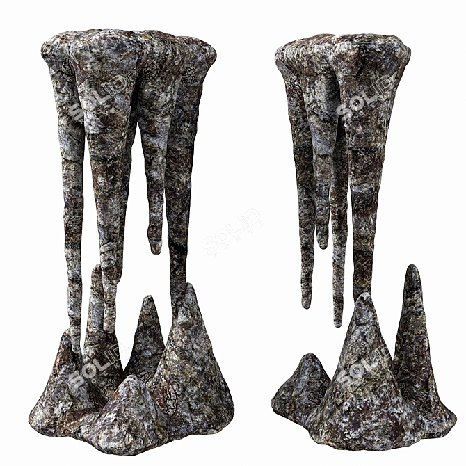 Cave Stone: 3D Polygon Model 3D model image 3