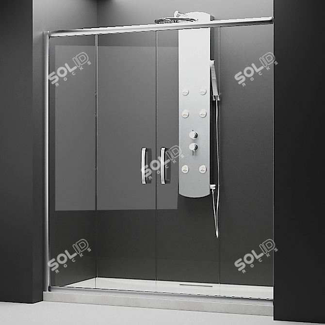 Radaway Shower Cabins Set + Appliances 3D model image 2