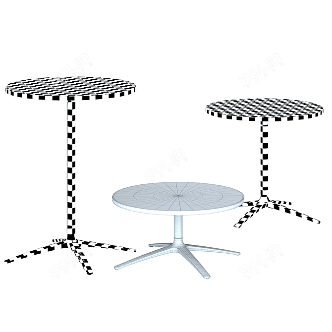 Sleek Design Axis Tables 3D model image 3