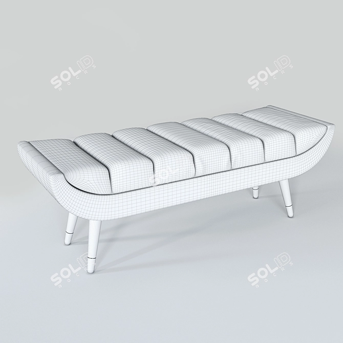 Centennial Elegance Bench 3D model image 3
