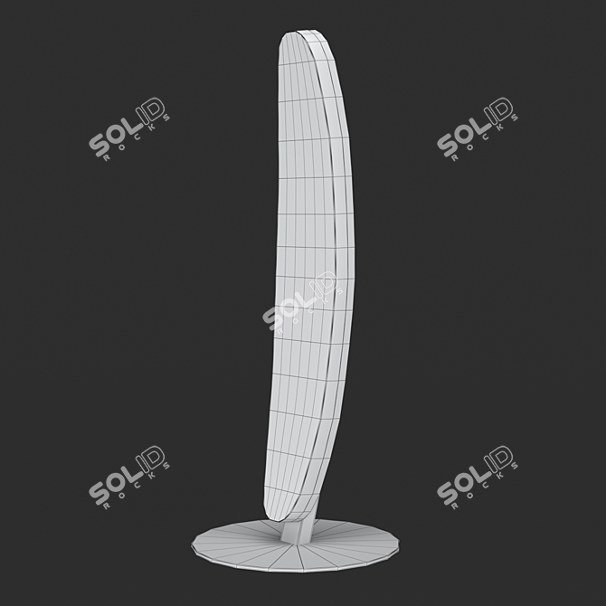 HEMISFERIC 4085: Sleek Table Lamp with Warm LED Light 3D model image 2