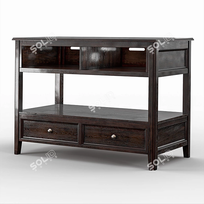 Contemporary Carlyle Console Table 3D model image 1