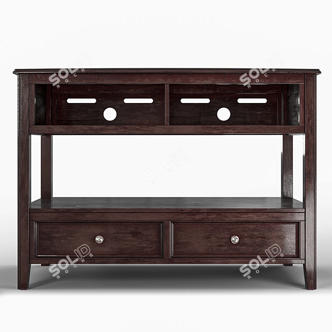 Contemporary Carlyle Console Table 3D model image 2