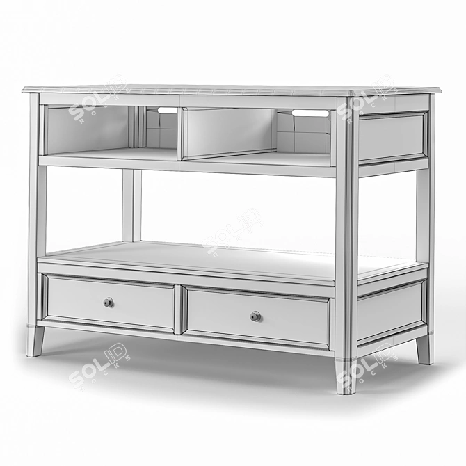 Contemporary Carlyle Console Table 3D model image 3