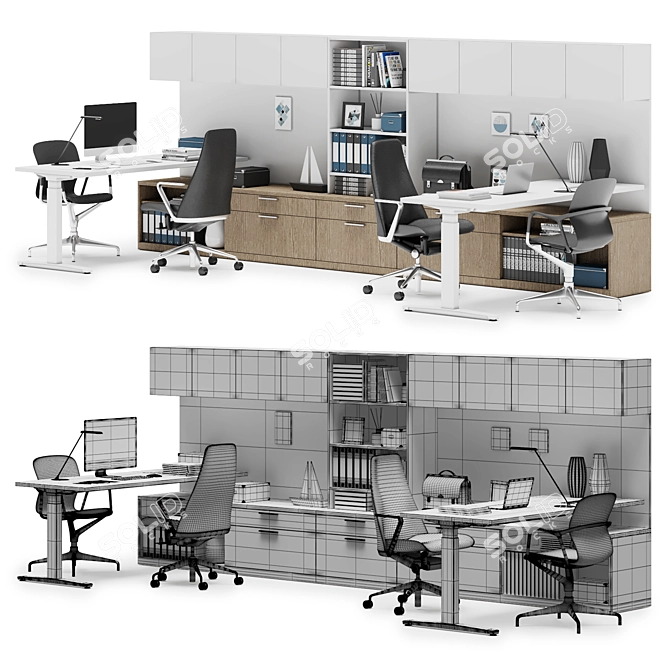 Herman Miller Private Office: Modern Workspace Solution 3D model image 2