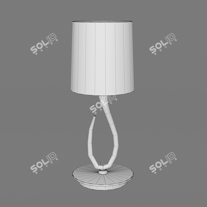 Elegant OM Lua Table Lamp 3D model image 2