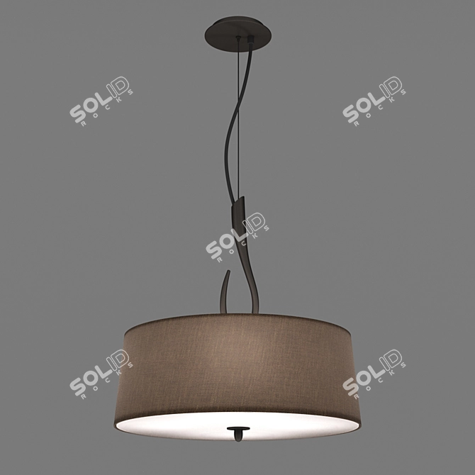 Mantra Lua 3684 Chandelier - Modern Elegance 3D model image 1