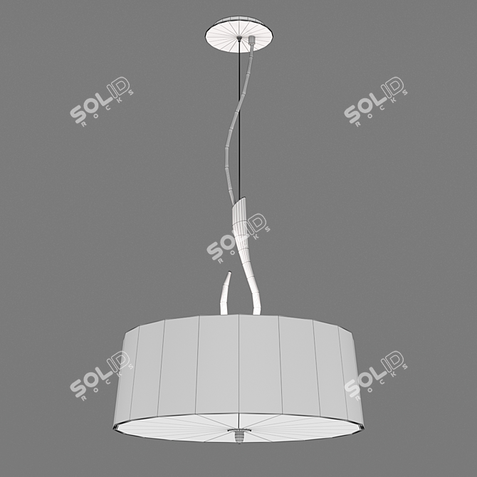 Mantra Lua 3684 Chandelier - Modern Elegance 3D model image 2