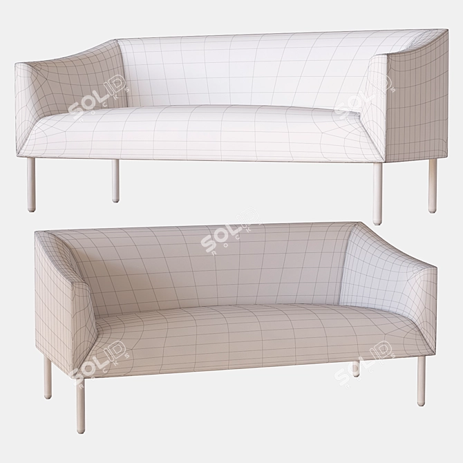 Elegant Bankside Sofa: B&B Italia 3D model image 2