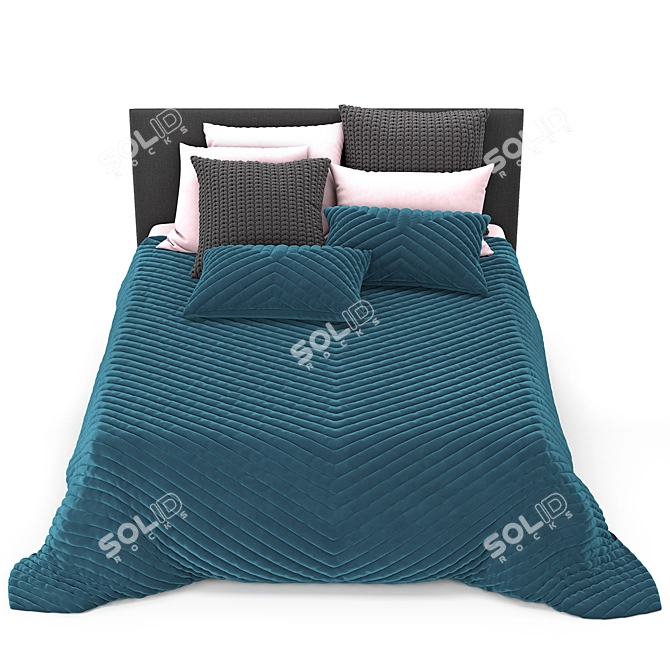 Minimalist Frame Bed by De la Espada 3D model image 2