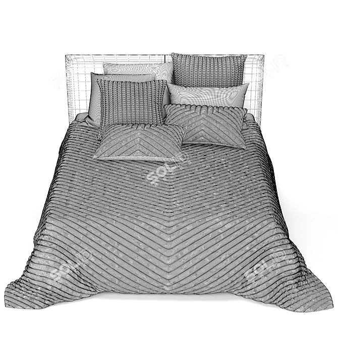 Minimalist Frame Bed by De la Espada 3D model image 3