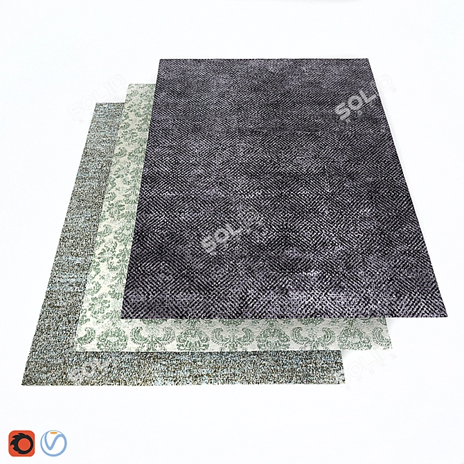 Himalayan Highland Wool Carpets 3D model image 1