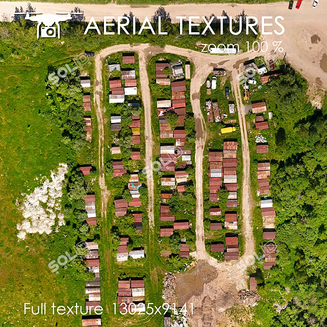 Aerial Texture: Field 245 3D model image 2