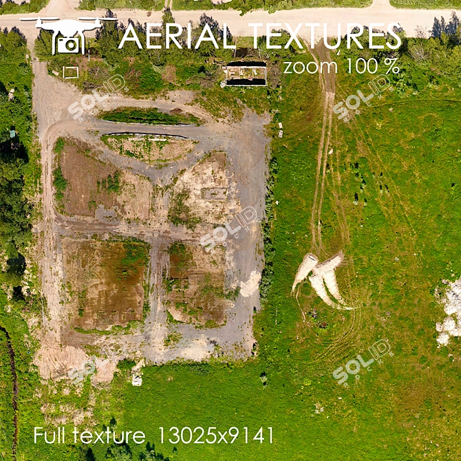 Aerial Texture: Field 245 3D model image 3