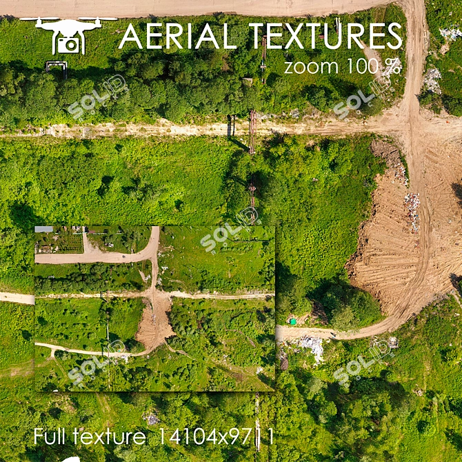 Aerial Landscape Texture 3D model image 1