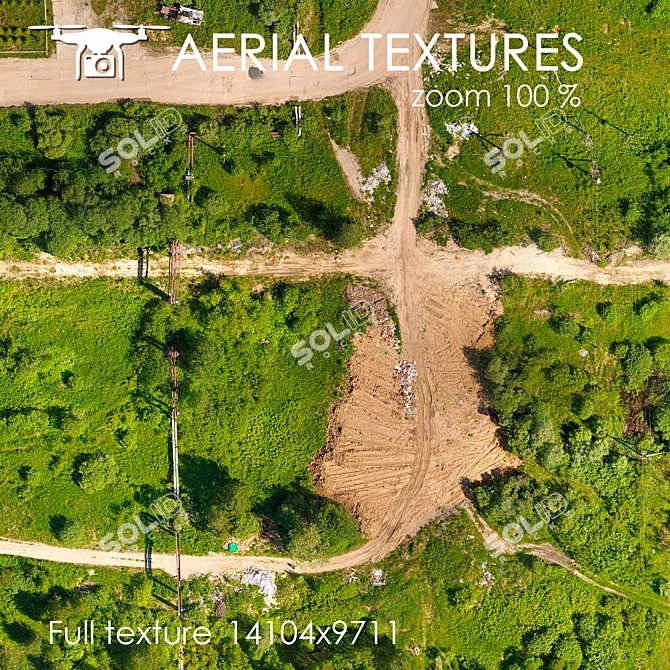Aerial Landscape Texture 3D model image 2