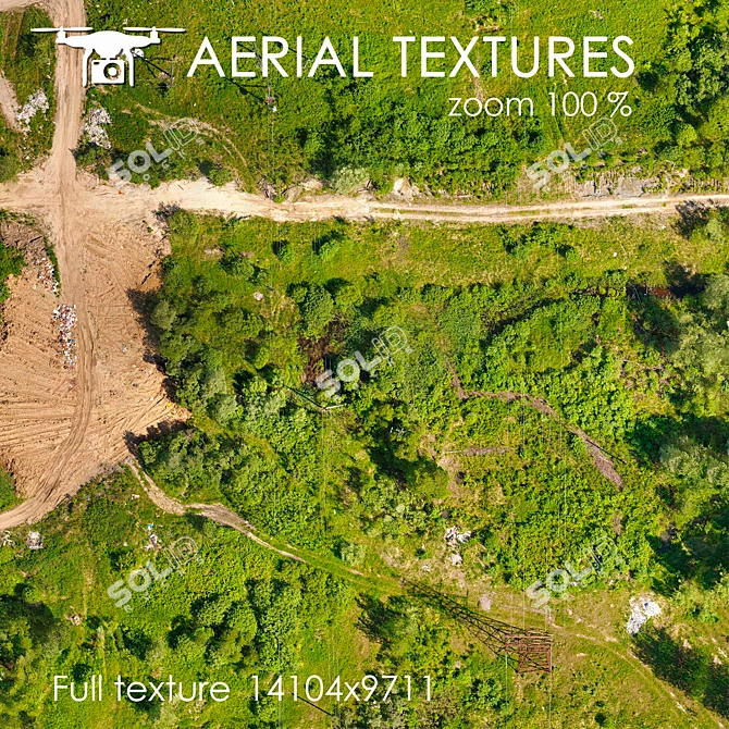 Aerial Landscape Texture 3D model image 3