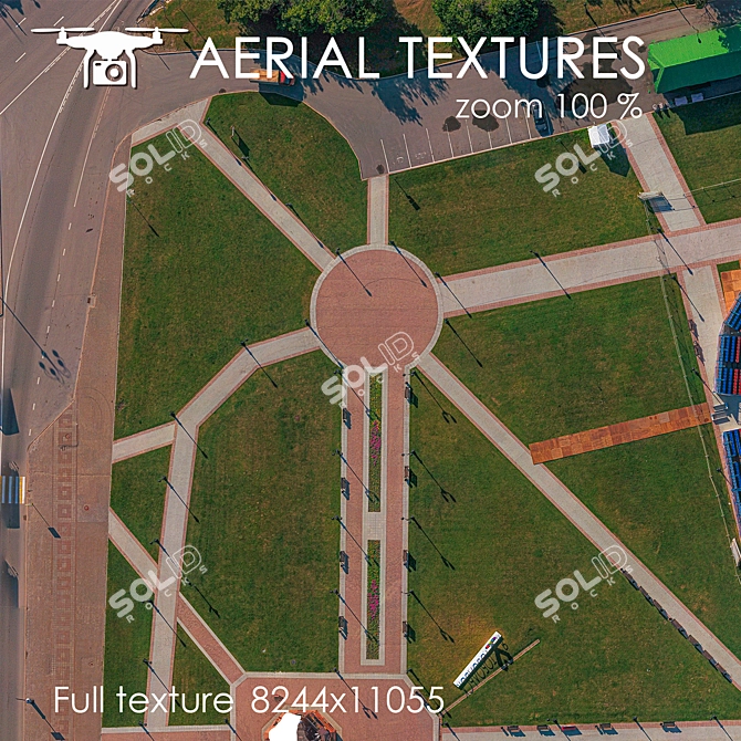 Aerial Park Texture (Medium-Distant) 3D model image 3