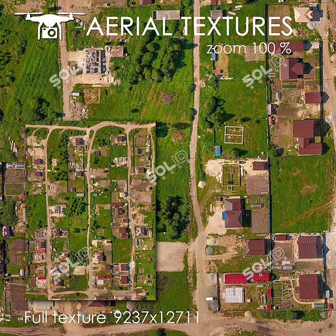  Aerial Blend: Authentic Exterior Texture 3D model image 1