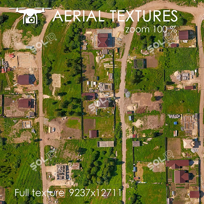  Aerial Blend: Authentic Exterior Texture 3D model image 3