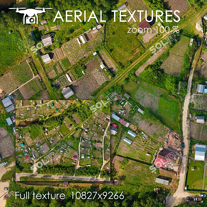 Aerial Landscape Texture 3D model image 1