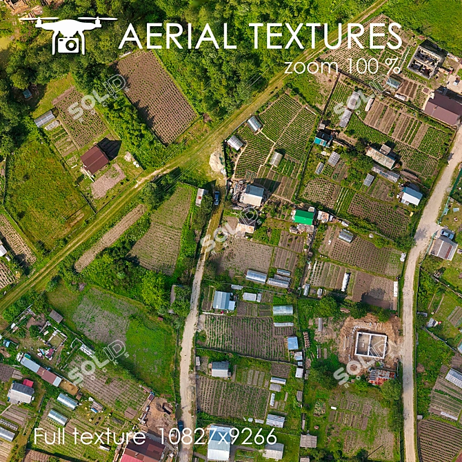 Aerial Landscape Texture 3D model image 2