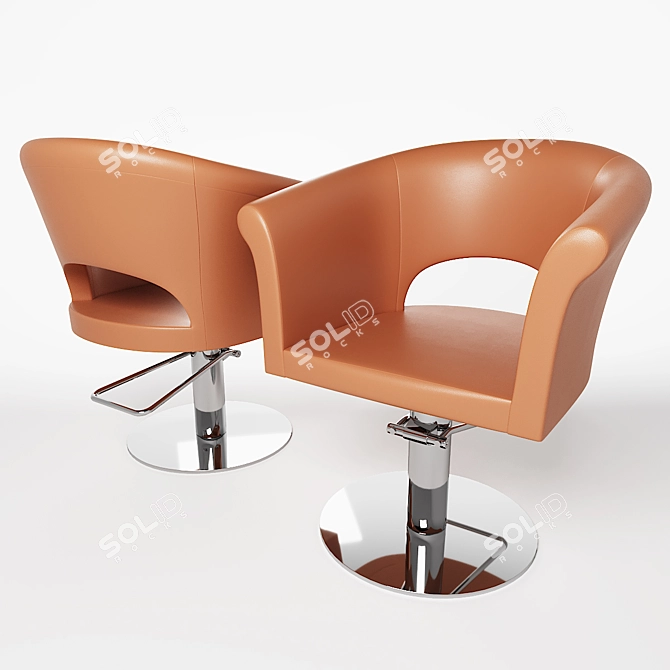 Takara Belmont Arco Styling Chair 3D model image 1