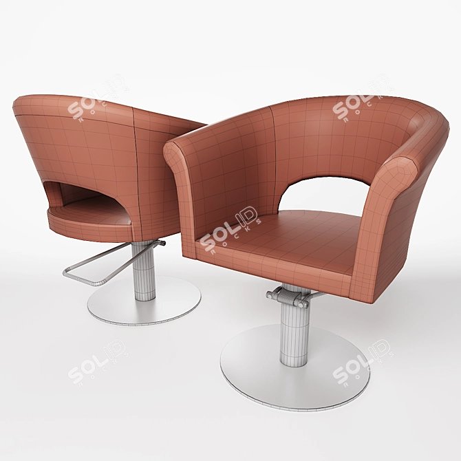 Takara Belmont Arco Styling Chair 3D model image 2