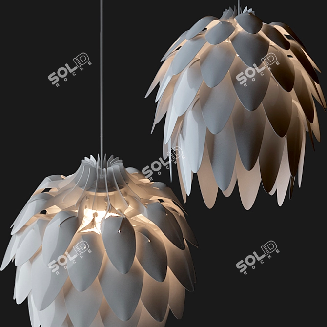 Colorful Plastic Lamp|Made in Belarus 3D model image 2