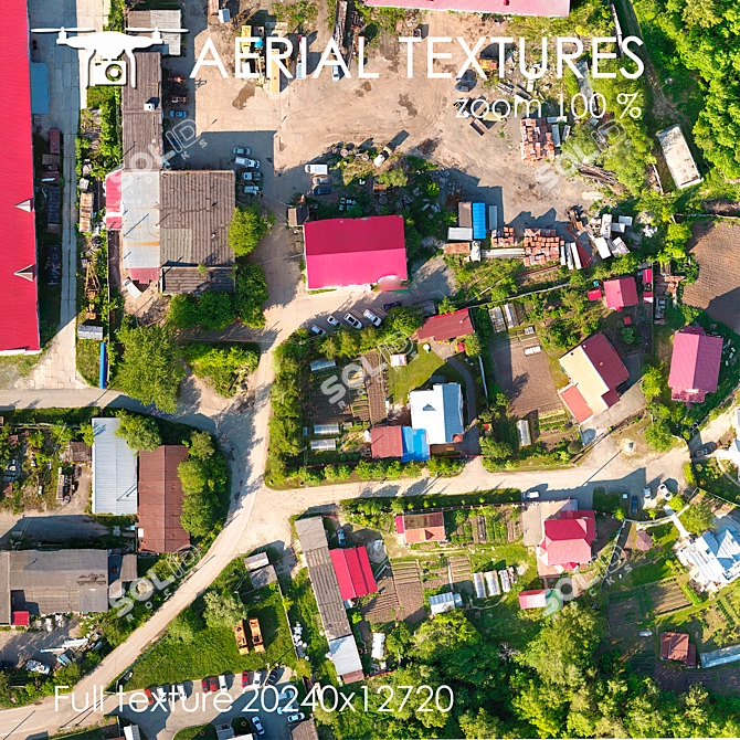  Aerial Sector Texture 273 3D model image 3