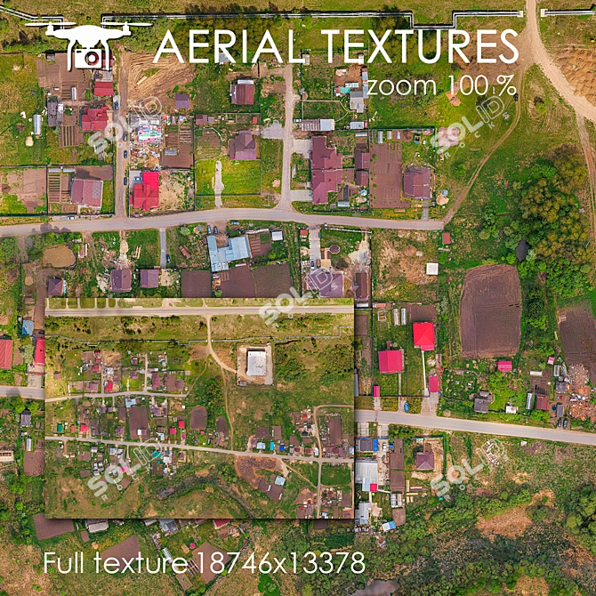 Aerial Exterior Texture: Private Sector 3D model image 1