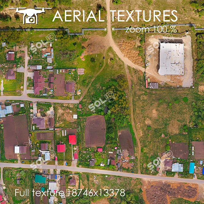 Aerial Exterior Texture: Private Sector 3D model image 2