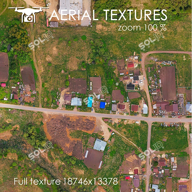 Aerial Exterior Texture: Private Sector 3D model image 3