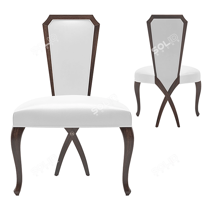 Elegant Dido Dining Chair 3D model image 1